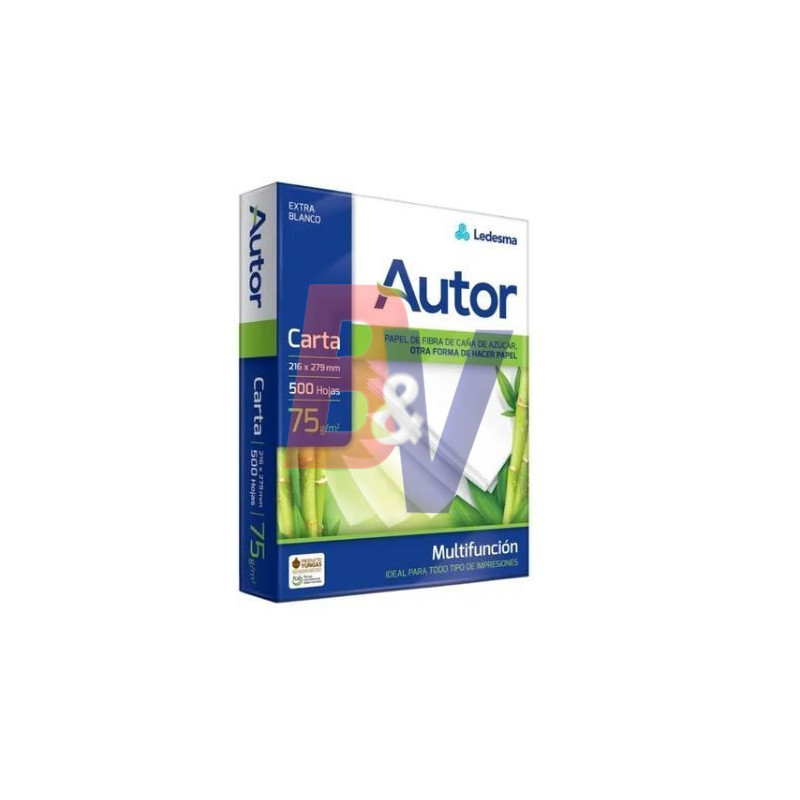 Resma de papel Autor. 500 hojas. 75 gr.