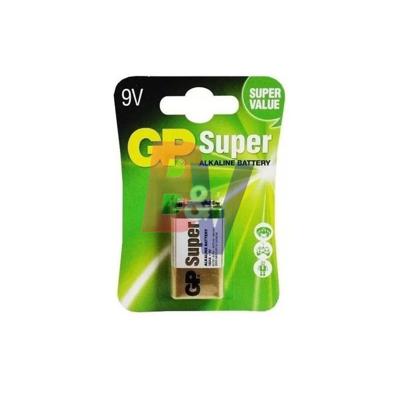 Batería alcalina Generico. x unidad 9Volts. max 9V.