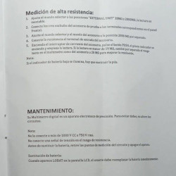 Pinza amperometrica Pro´sKit. Volt-ohm-amp-AC-DC. Funda. MT-3266.