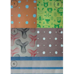 Bobina Rollo papel fantasía. 60 CM motivos varios. Papel de regalo.