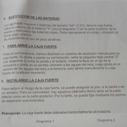 Caja fuerte Generico. Digital electronica. grande 30x20x20.