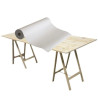 Bobina Rollo papel Sulfito SB COPSI. 80 CM ancho. Gris claro..