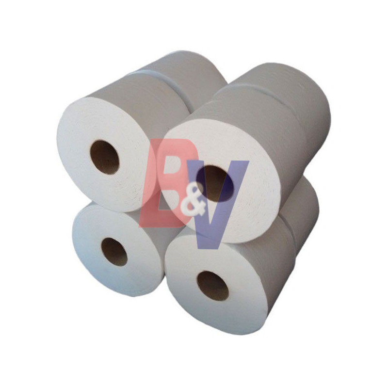 Papel higienico instit extra blanco. 10 cono chico 2.6x8U..