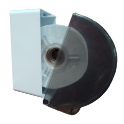 Dispenser toalla rollo 300 mts NYP. Fumé s/ mecan. Llave. DA10065.