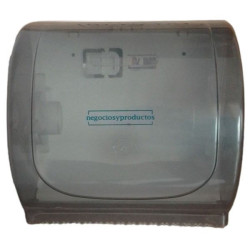 Dispenser toalla rollo 300 mts NYP. Fumé s/ mecan. Llave. DA10065.