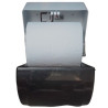 Dispenser toalla rollo 300 mts NYP. Fumé s/ mecan. Llave. DA10065.