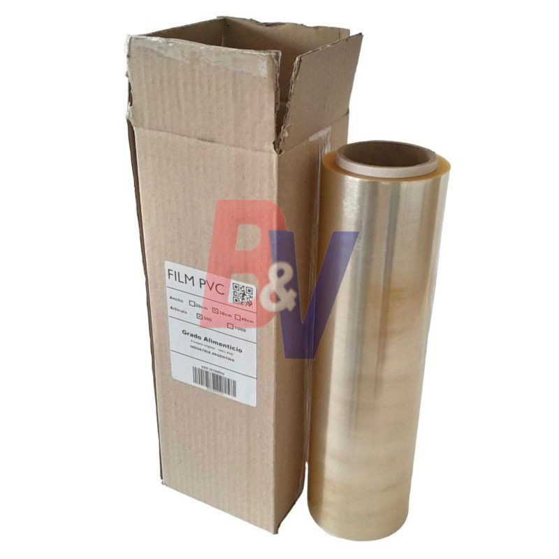 Film PVC autoadherente Resifilm. para cocina 38 cm x 500 mts..