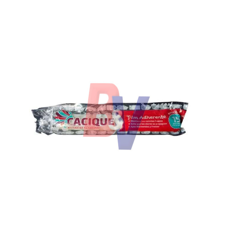 Rollo film PVC adherente Micro freezer CACIQUE. 30cm x 15mts..