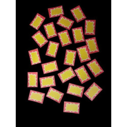Cartelito fluo de precios estallido N2. 6cmx4cm. X250U.
