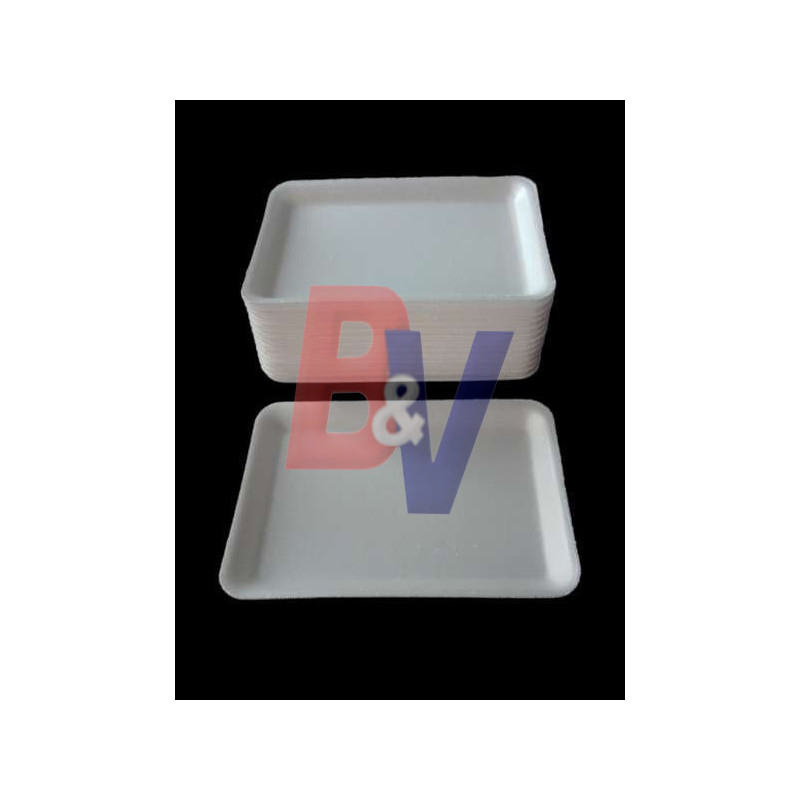 Bandeja descartable telgopor expandido . N25. X25U.