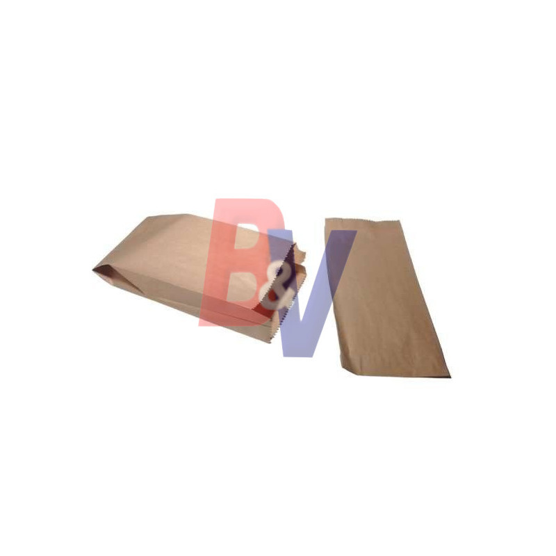 Bolsas de papel Kraft. marrón panadería N5 x 50U..
