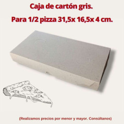 Caja de cartón gris. para...