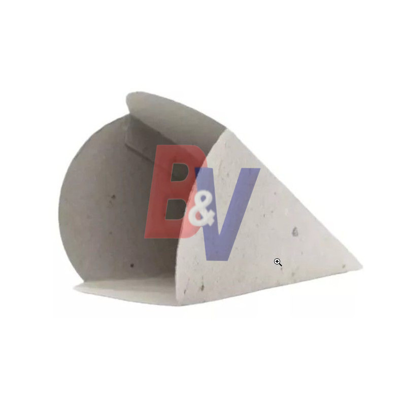 Cono Cucurucho para papas fritas. Cartón gris. X100U.