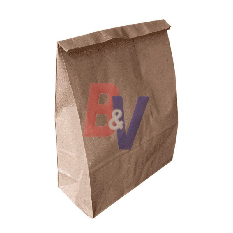 Bolsa Delivery Kraft base cuadrada. N7 26x12,5x37,5 x25U..