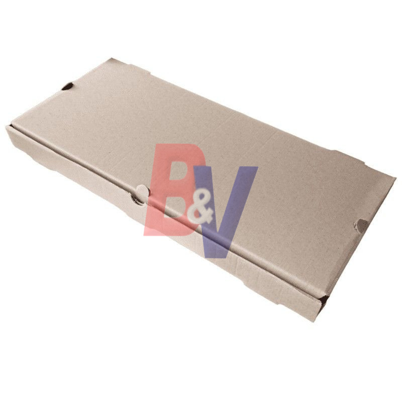 Caja microcorrugada. Pizza parrilla 12 porciones 25X55X4,5. X25U.