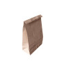 Bolsa Delivery Kraft base cuadrada. N3 12,5x7x24,5 x25U..