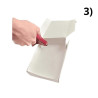 Cajas para 1/2Kg ravioles. De cartón gris. X25U.