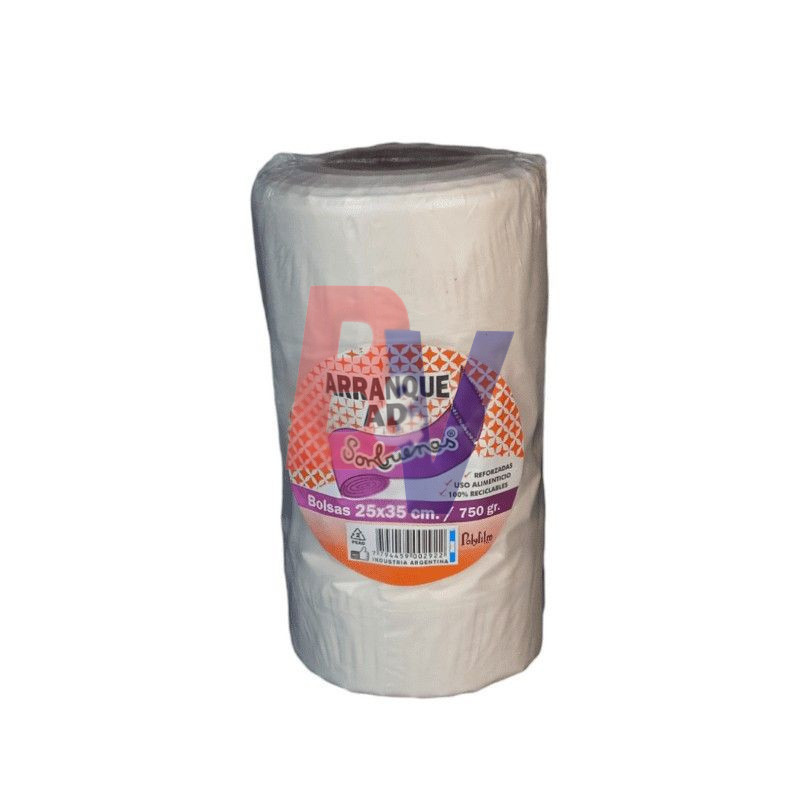 Arranque AD Son buenas uso alimenticio Polyfilm. 25x35 750gr..