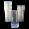 Vaso plastico transparentes polipropileno. 1000cc. X25U.
