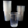 Vaso plastico transparente polipropileno. 500cc. X25U.