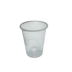 Vaso plastico transparente polipropileno. 180cc. X25U.