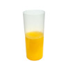 Vaso trago largo PP. Translúcido flexible. 280CC X5U.