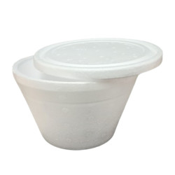 Pote telgopor para helado....
