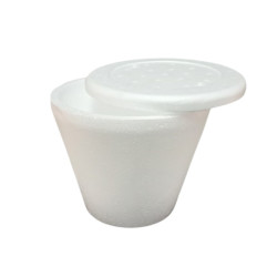 Pote telgopor para helado....
