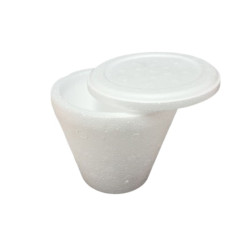 Pote telgopor para helado....