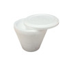 Pote telgopor para helado. Descartable de 1/4kg con tapa. X10U.