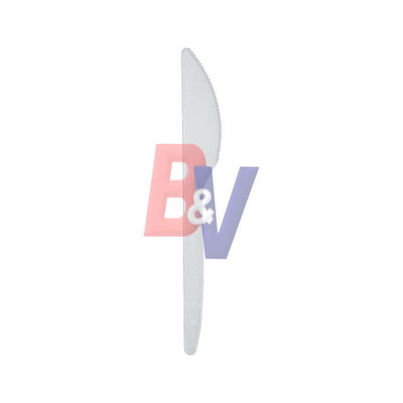 Cuchillo descartable de plástico. Para mesa. X25U.