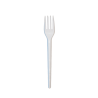 Tenedor descartable de plástico. Para mesa. X25U.