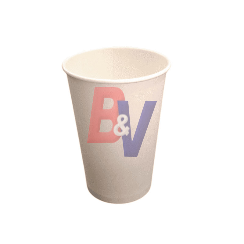 Vaso polipapel descartable 12 OZ. Blanco Premium.. X25U.