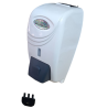 Dispenser para jabón líquido. Indicador, llave, pulsador..