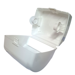 Dispenser para bobina de toallas. Corte papel. Con llave seguridad.