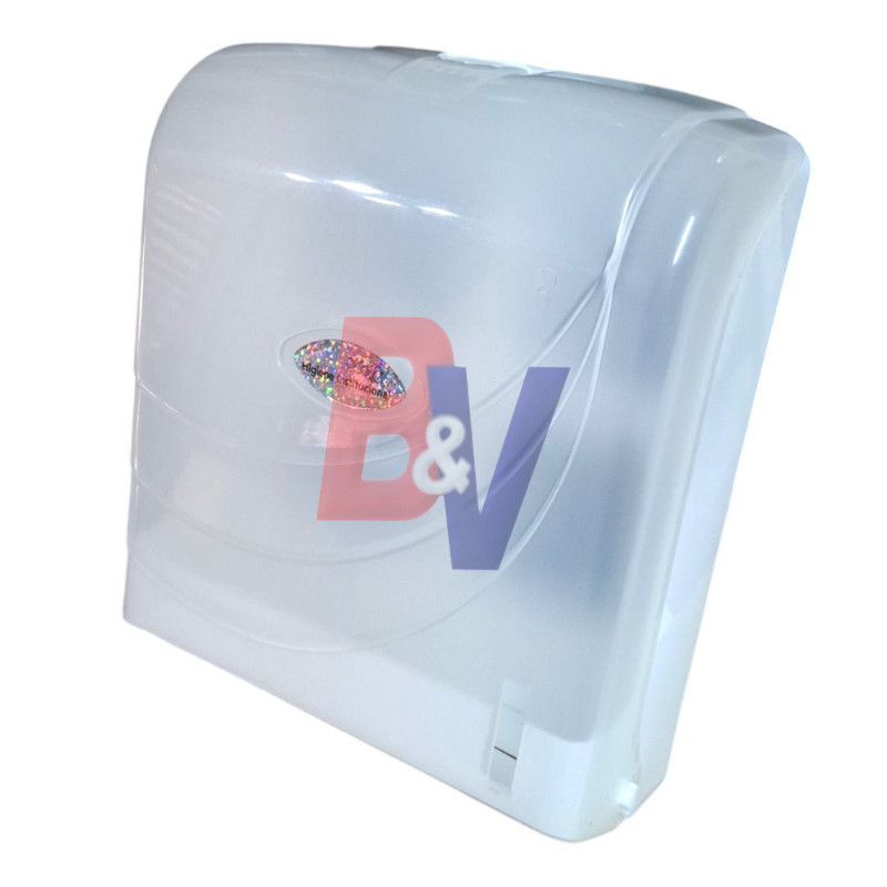 Dispenser toallas intercaladas. Con visor. Con llave de seguridad.