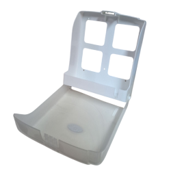 Dispenser toallas intercaladas. Con visor. Con llave de seguridad.