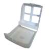 Dispenser toallas intercaladas. Con visor. Con llave de seguridad.