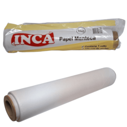 Rollo papel manteca. Antiadherente 38cm ancho x 1Kg..