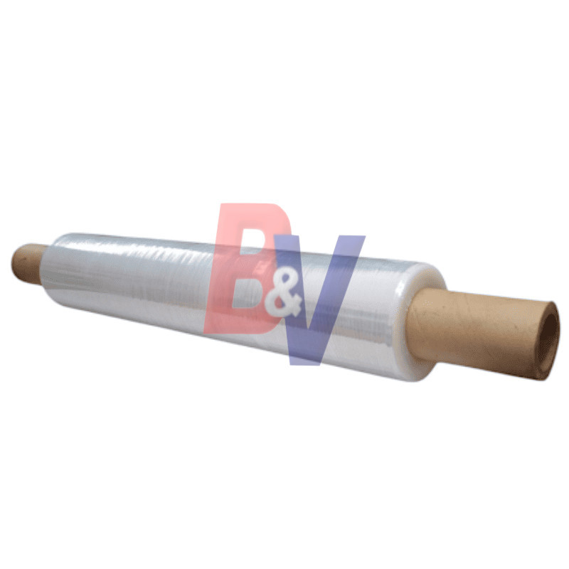 Film Stretch cristal con mango.. 50 cm x 3 Kg..