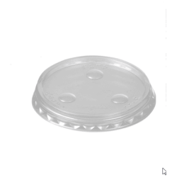 Tapas planas con perforacion para vaso fast food milshake. X25 U..