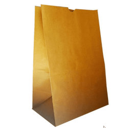 Bolsa Delivery Kraft Base Cuadrada. N8 26x17x38... X25U.