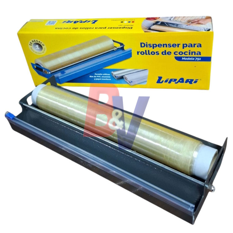 Dispenser Lípari para rollo film pvc de 38cm Nro 751. Manual...