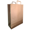 Bolsas de papel madera kraft marrón con manija de 30x12x41x10U...