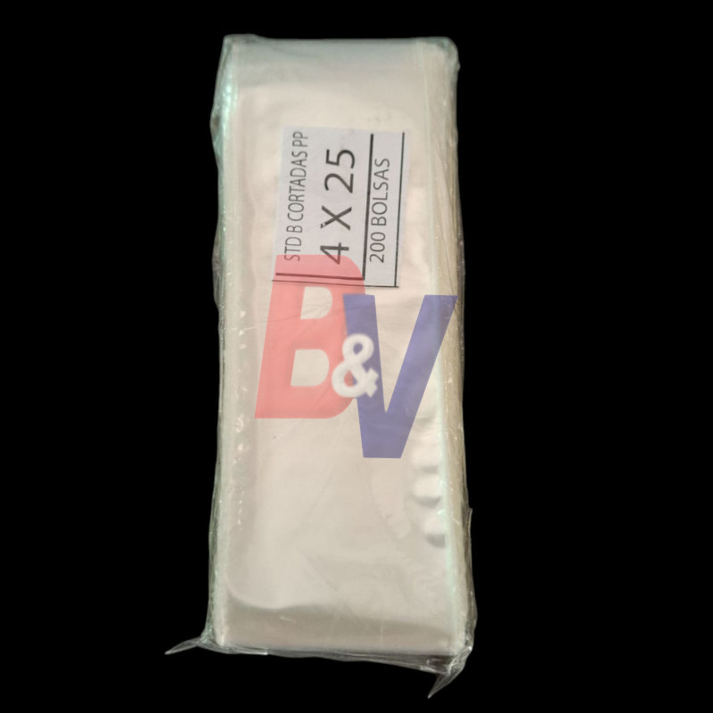 Bolsa Polipropileno. Cristal Transparente. 4x25x200U...