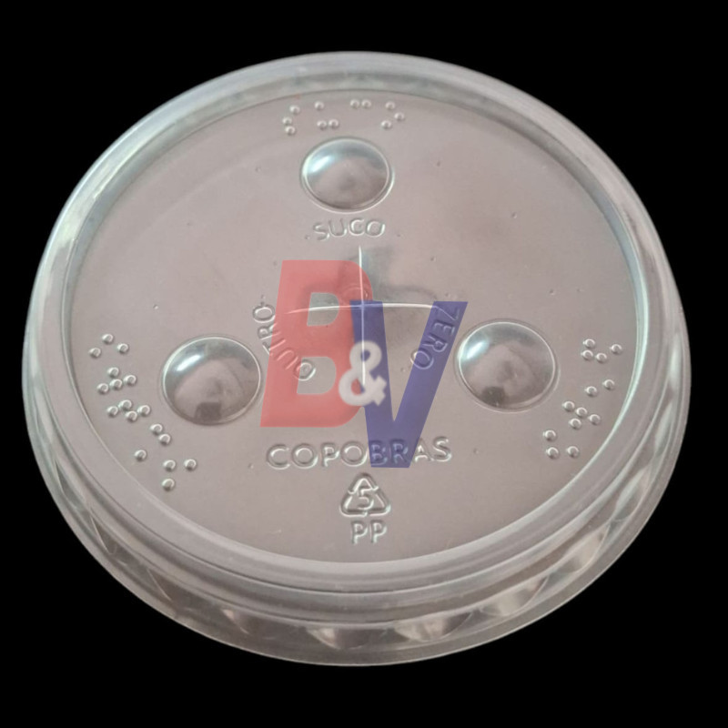Tapas planas con perforacion para vaso fast food milshake. X25 U..