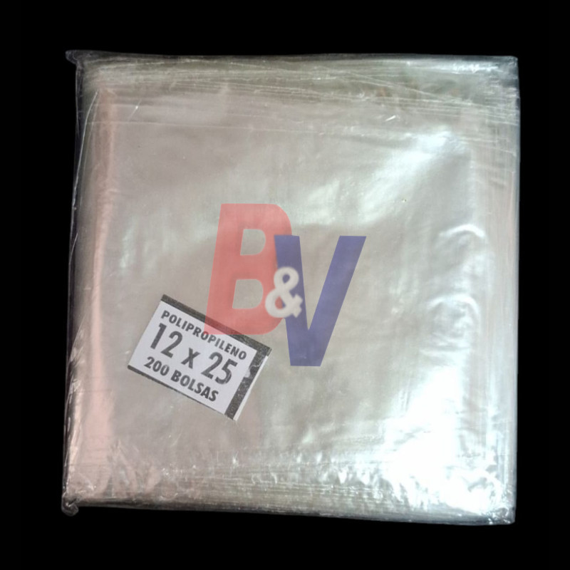 Bolsa Polipropileno. Cristal Transparente. 12x25x200U...