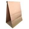 Bolsa Delivery Kraft Base Cuadrada. N8 26x17x38... X25U.