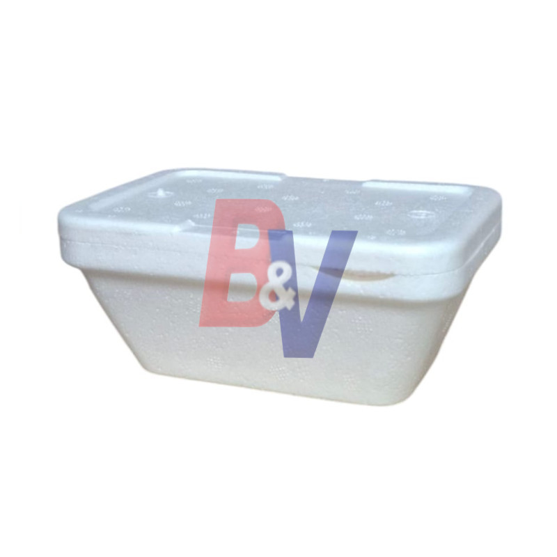 Pote térmico rectangular helado descartable 1/4kg c/ tapa X10U…