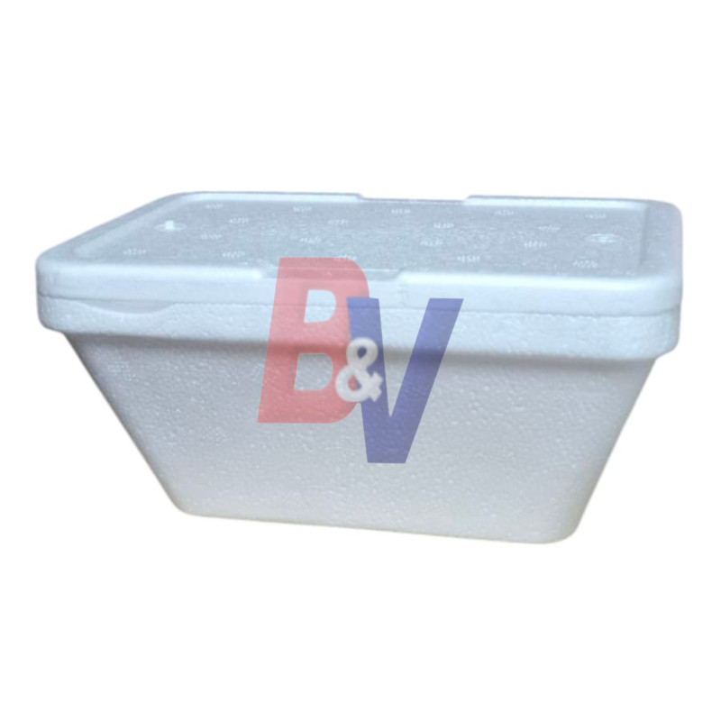 Pote térmico rectangular helado descartable 1/2kg c/ tapa X10U…